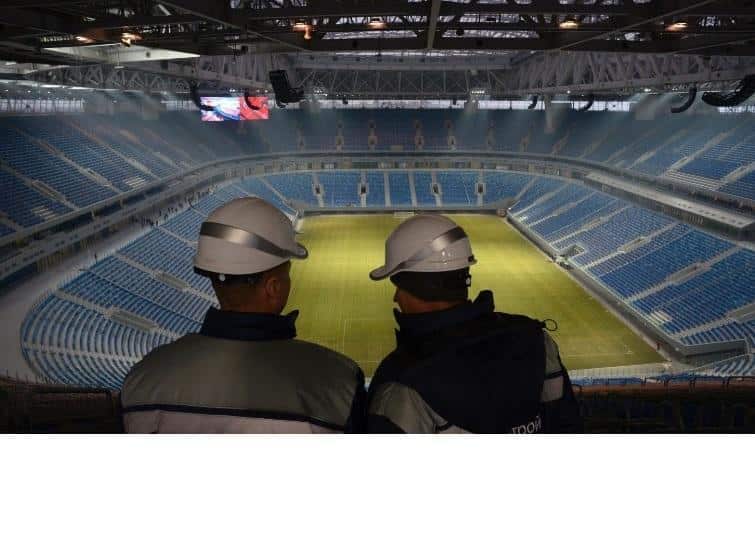 Filming in Russia in July 2018 during the FIFA World Cup