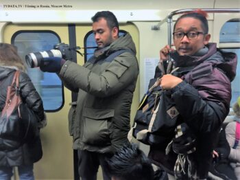 filming in Moscow, Metro