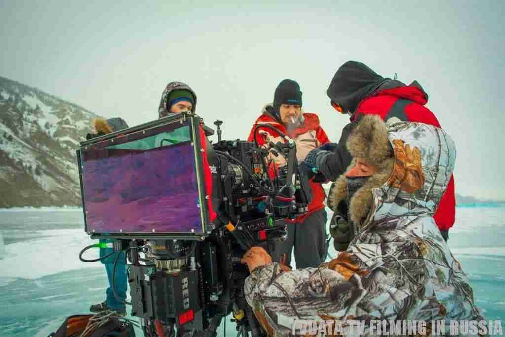 filming in Russia in extreme conditions like Lake Baikal
