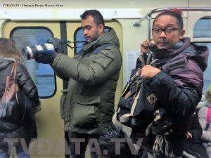 filming in Moscow Undergoing for Indonesian TV station Crew