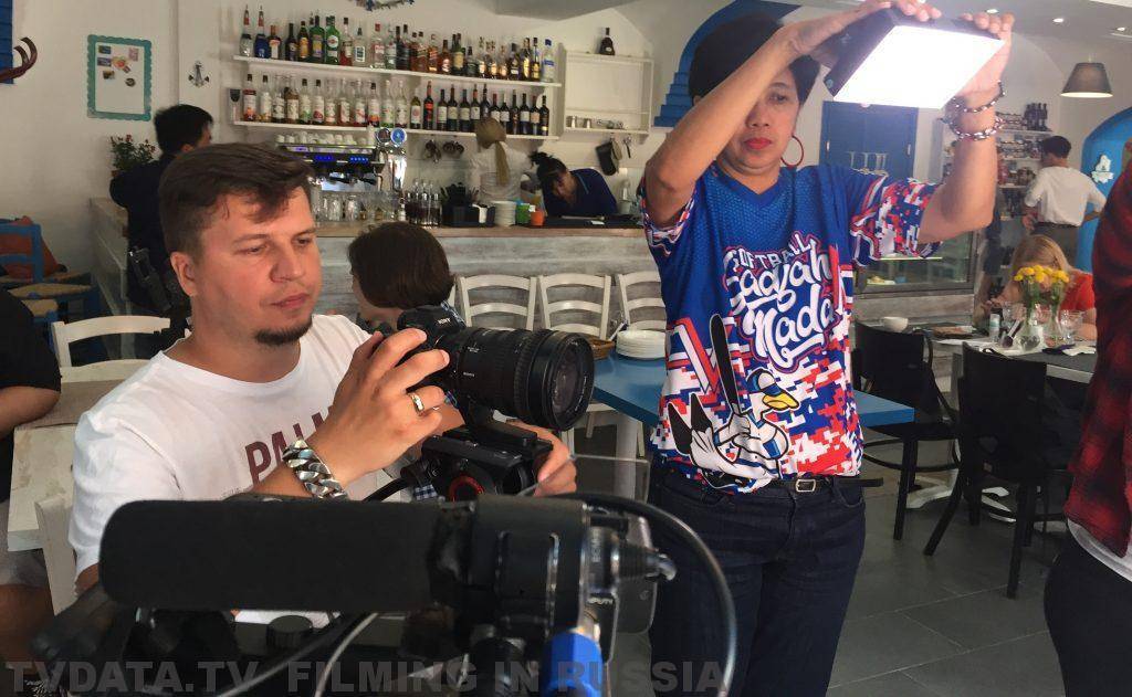 FILMING LOCATION SERVICES IN MOSCOW FOR AN INDONESIAN TORABIKA CAPPUCCINO PROJECT SHOT IN JUNE 2018