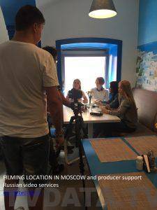 FILMING LOCATION IN MOSCOW and producer support Russian video services info@tvdata.tv