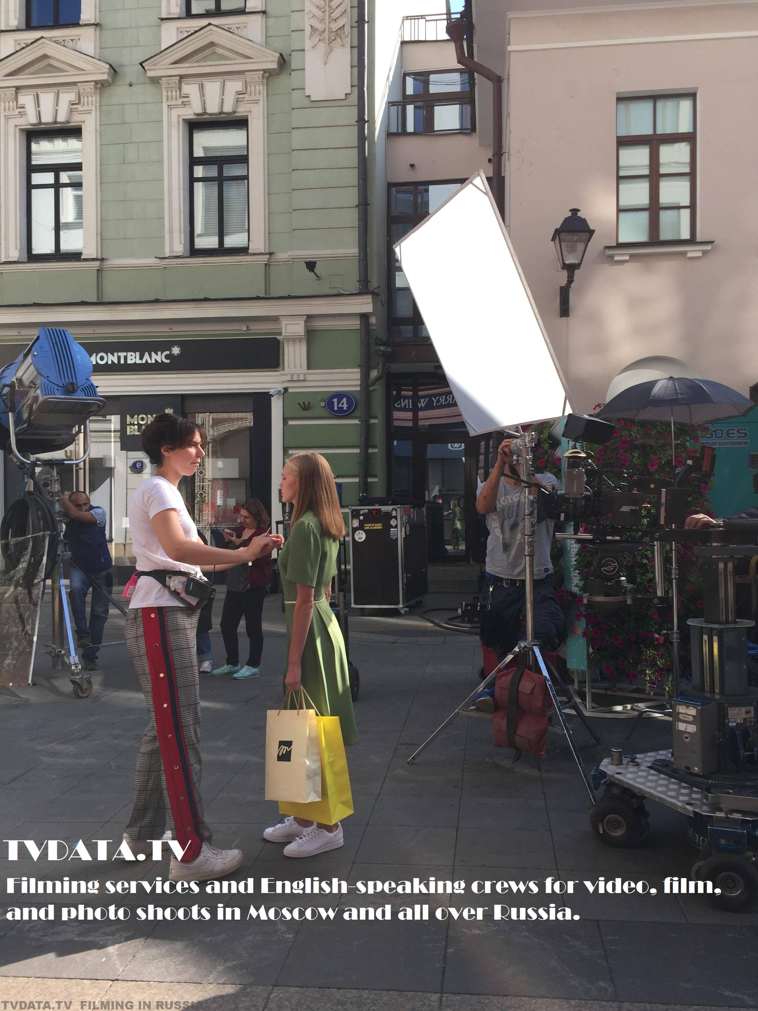 Filming services and English-speaking crews for video, film, and photo shoots in Moscow and all over Russia