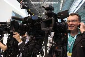 Broadcast Cameramen in St. Petersburg Russia