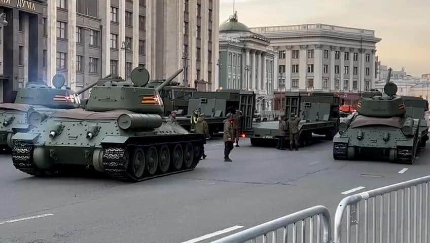 2022 Victory Day military parade in Moscow Rehearsal HD videos