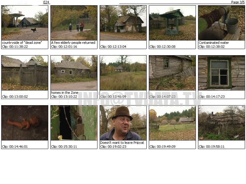 E24_206_videoDieses erschreckende Filmmaterial zeigt Pripyat als postnukleare Geisterstadt, in der die Zeit nach der Katastrophe von Tschernobyl stehen geblieben ist. This chilling footage reveals Pripyat as a post-nuclear ghost town, where time stopped after the Chernobyl catastrophe.
