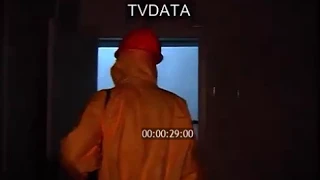 Man in Chemical Protective Suit with Respirator — HD Stock Video